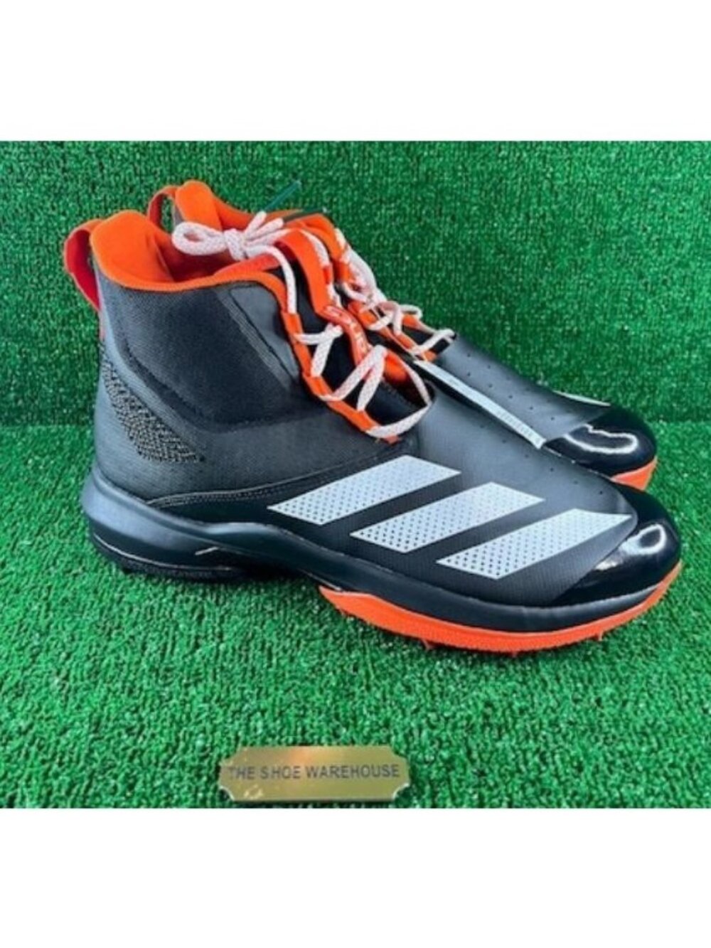 Men adidas Adizero Chaos To Turf Football Cleats Miami Hurricanes JQ4256 Size 13